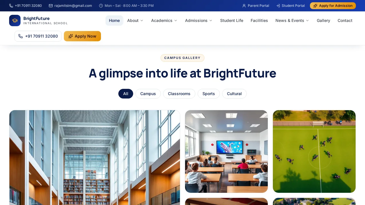Bright Future — Campus facilities gallery