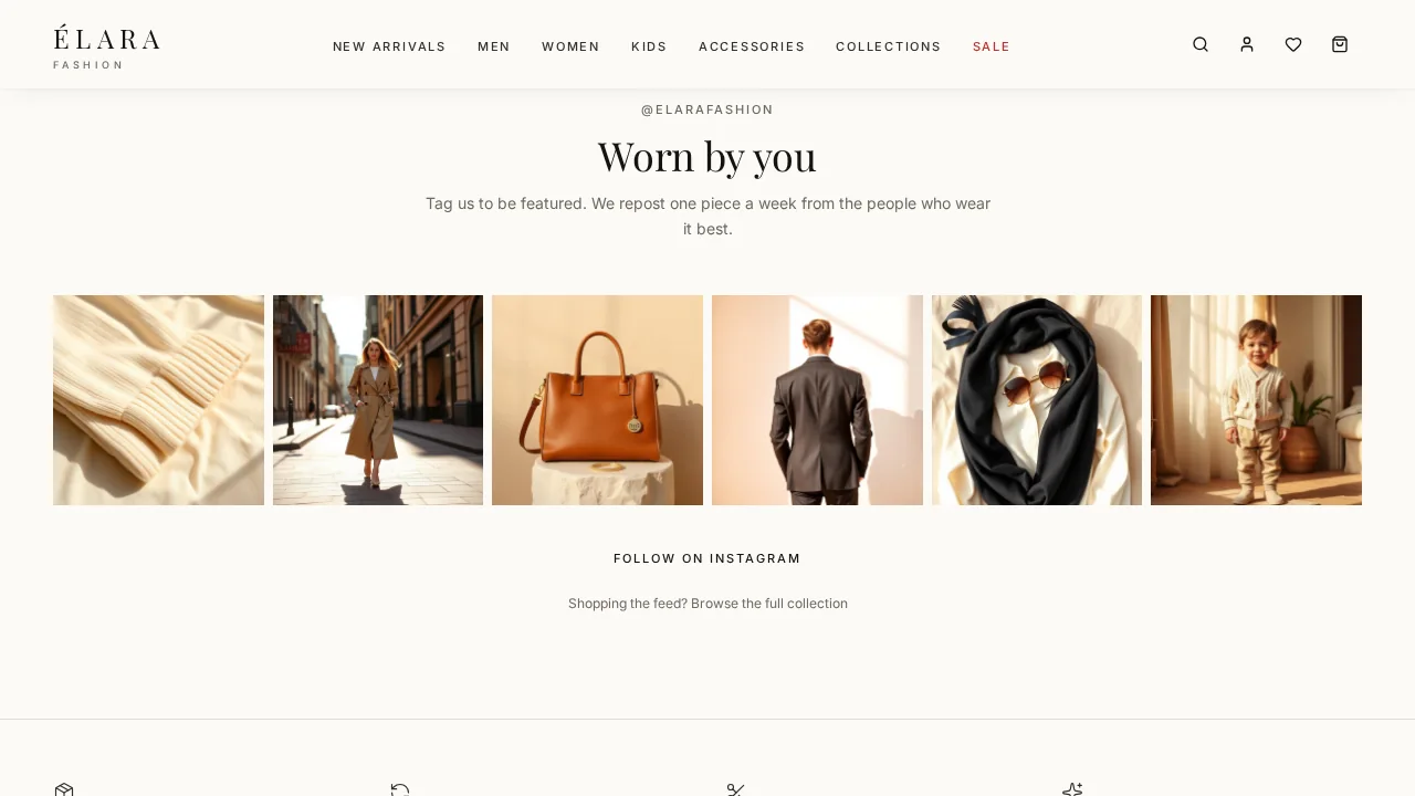 Elara Fashion — Accessories collection