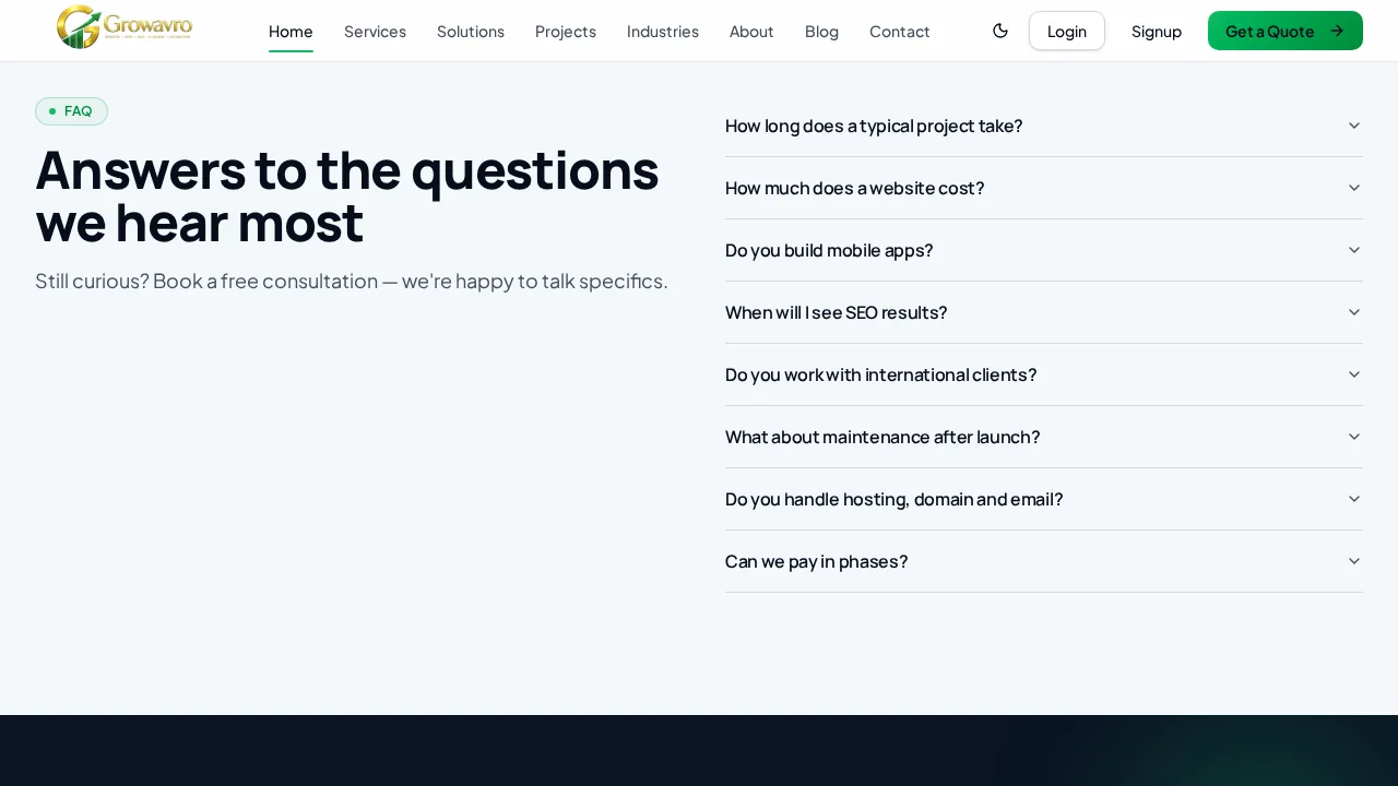 Growavro — Frequently asked questions